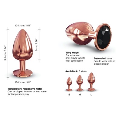 Ozdobny korek analny metal dorcel diamond plug 9cm